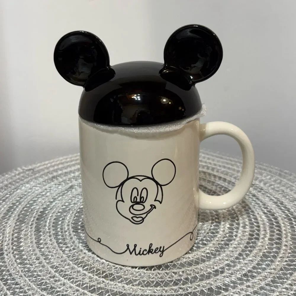 Disney Mickey Mouse Mug with Lid Topper NWT